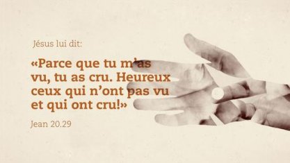 NE SOIS PAS INCREDULE